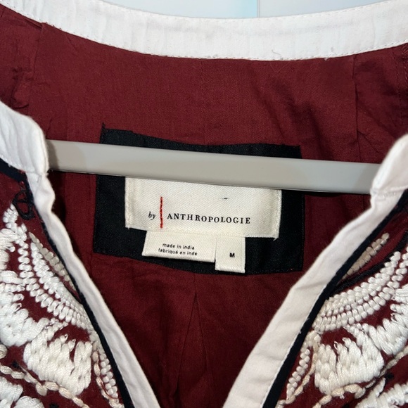 Anthropologie Gretel Maxi Embroidered Dress Size Medium Boho Prairie - Picture 2 of 4